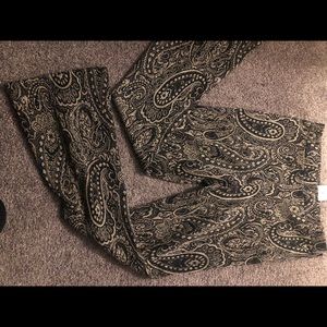 NWT h&m black and beige pants